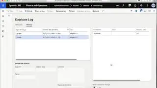 D365 Database Logging - How to View Tracked Changes