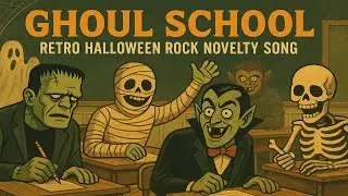 Ghoul School | Retro Halloween Rock Novelty Song | RetroSoul Revival