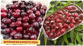 How to preserve cherries at home||  how to store cherries for longterm use|| cherries in syrup.