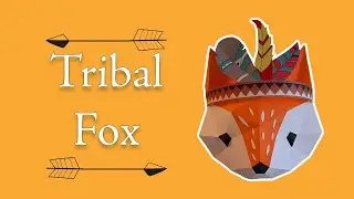 make tribal fox papercraft