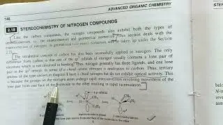 Stereochemistry of Nitrogen compound