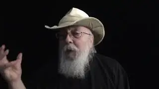 Peter Lamborn Wilson speaking portrait for POETRY IS (uncut) by George Quasha