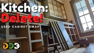 You Won't Believe What Was Under These! - Kitchen Cabinet Makeover With 2nd Hand Cupboards