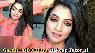 Garnier bb cream makeup tutorial| No foundation makeup |Beginners makeup tutorial for new beginners
