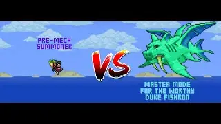 Terraria - Underpowered Summoner vs For the Worthy Duke Fishron