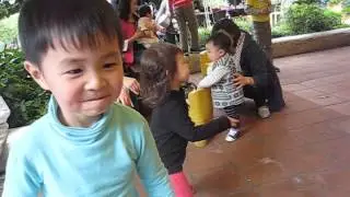 dacing with cousin Nora at elephant garden