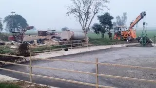 Dairy farm 🚜🐄🌾per Gobar  pump ki fitting ki video and other information
