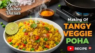 Tangy Veggie Poha recipe by Jyoti's kitchen diaries 😋 11@KavitaKitchen@AjaKitchen  