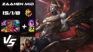 MID Zaahen vs Zed - EU Challenger Patch 26.2