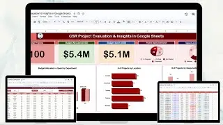 CSR Project Evaluation & Insights in Google Sheets