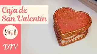 💖 CAJA CORAZÓN para SAN VALENTÍN | Decoración de TARTA fácil, económica y DIY 🍰✨