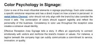 The Psychology Behind Effective Reception Area Signage