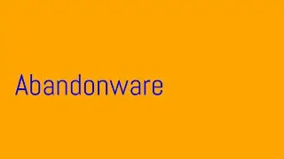 What is abandonware | information about abandonware