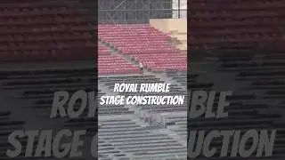 royal rumble 2026 stage construction updates #wwe #royalrumble