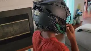 Where to place stickers on lax helmet Annapolis Hawks 2022.