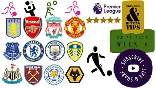 English Premier League (EPL) Predictions & Betting Tips | Matchday 4 2022-2023 Season ⚽🏆⚽