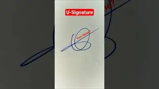 Signature ideas for Letter U ❤️ #signature #shorts #design #artandcraft #writing #viral