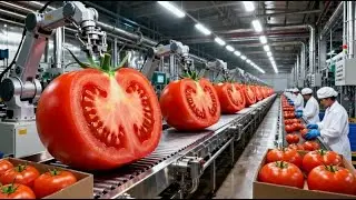Millions of Tomatoes! Inside the World&rsquo;s Largest Tomato Processing Factory 🍅
