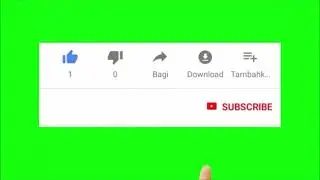 Green Screen SUBSCRIBE Button No Copyright