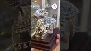 Silver Cladding Nandhi Idols | Crafted Divine Nandi for Home & Temple  #NandhiIdol