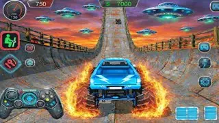 Monster Truck Mega Ramp Crash 😱 | 10000ft Extreme Car Stunts Gameplay