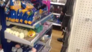 Rummaging Poundstore Looking for Gems