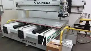 CR Onsrud CNC Router, Model 98C18 3-Axis, Fixed Bridge, Split Table , 24,000 RPM