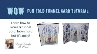 Fun Fold Tunnel Card Tutorial with Stampin' Up! Aspen Tree Dies