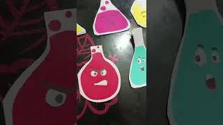 kids craft# shapes# chemistry shapes# Science project# paper prop# cards # emoji