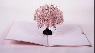 cherry blossom tree 3d pop up mothers day card video