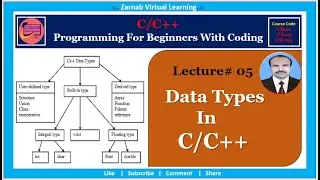 05| Data types in C++ programming language | data types in c++ with size and range and precision|C05