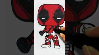 How to draw Deadpool #drawing4kids #spiderman #drawings #art #howtodraw #shorts #deadpooldraws