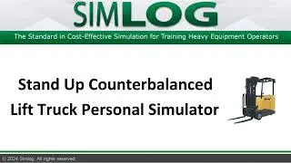 Slalom 2 - Reverse - Simlog Stand Up Counterbalanced Lift Truck Personal Simulator