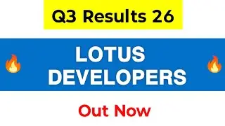 Lotus Developers Q3 Results | Lotus Developers Share Latest News | Lotus Developers Results