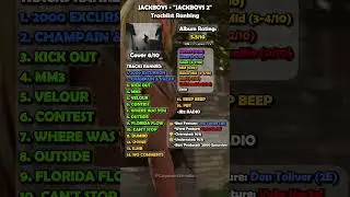 JACKBOYS 2 TRACKLIST RANKING #travisscott #newmusic #rap
