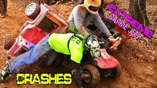 EXTREME BARBIE JEEP RACING 2013 CRASHES