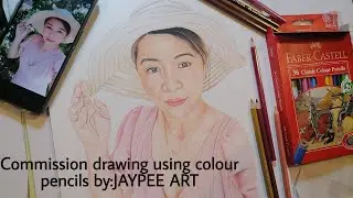 Commission drawing using colour pencils by:JAYPEE ART