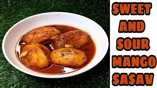 Goan Mango sasav | sweet and sour Mango sasav | Goan Mango curry |  @cookwithandria |