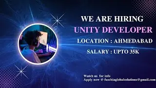 Unity Developer Job in Ahmedabad || Jobs in Ahmedabad || Salary upto 35k in hand