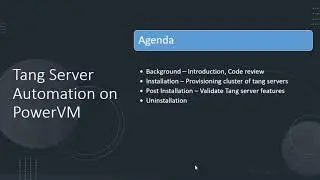 Tang Server Automation on PowerVM - Overview