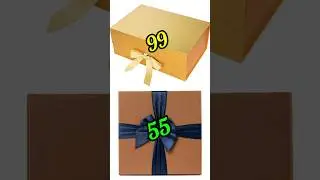99 vs 9 choose your gift box #gift #shorts #giftboxchallenge