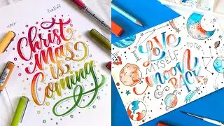 Oddly Satisfying Art Design Video Compilation | Most Satisfying Lettering and Calligraphy #39