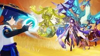 Every Trounce Domain Boss vs C6 R5 Wanderer [Genshin Impact 4.2]