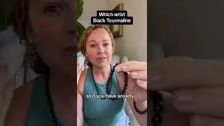 Wear black tourmaline on your right wrist