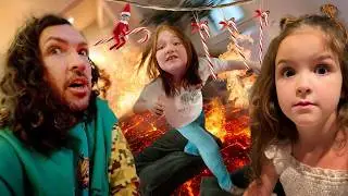 HOT LAVA inside our HOUSE!! Christmas Eve Challenges and special Family Play with Adley Niko & Navey