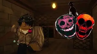 Playing games with Friends The BackDoor in roblox doors.