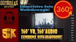 [5K 360&deg;, 360&deg; Audio] Outbreak Dread the Undead Immersive Solo Walkthrough - Myrtle Beach, SC