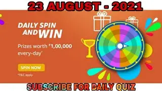 Amazon Quiz Answers Today l 23 August 2021