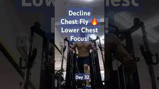 Lower Chest Killer! Cable Fly for Decline Chest 🔥  #shortsfeed #viralshorts #ytshorts #motivation