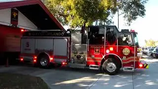 Orlando Fire Department NEW Engine 5 Responding